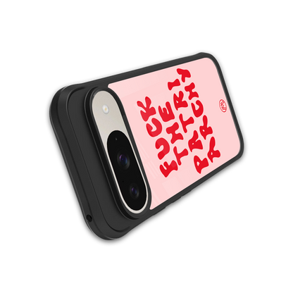 fuck the patriarchy back phone cover | glass case for google pixel 9