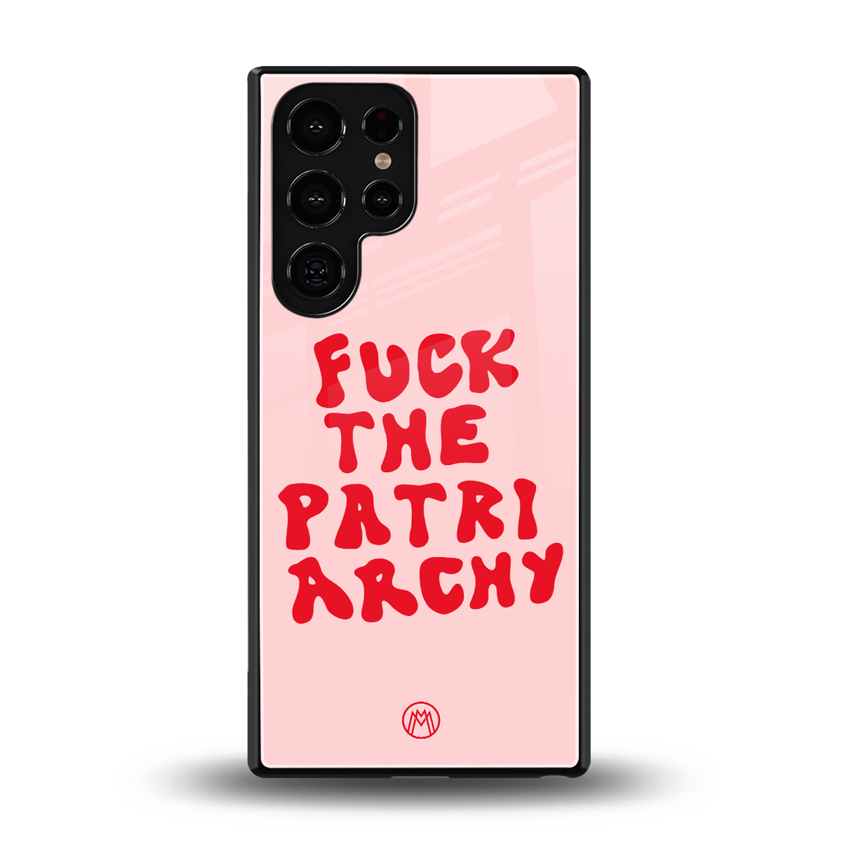 fuck the patriarchy back phone cover | glass case for samsung galaxy s25 ultra