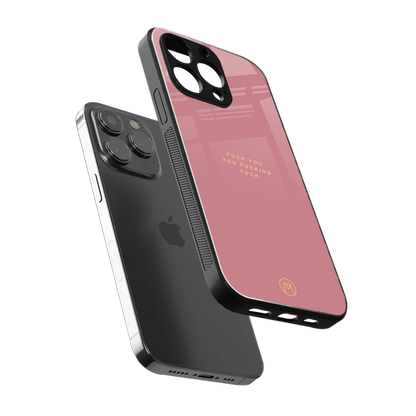 fuck you back phone cover | glass case for iphone 13 pro max