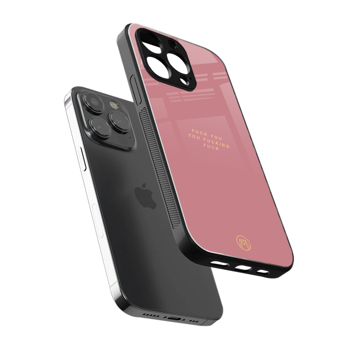 fuck you back phone cover | glass case for iphone 15 pro max