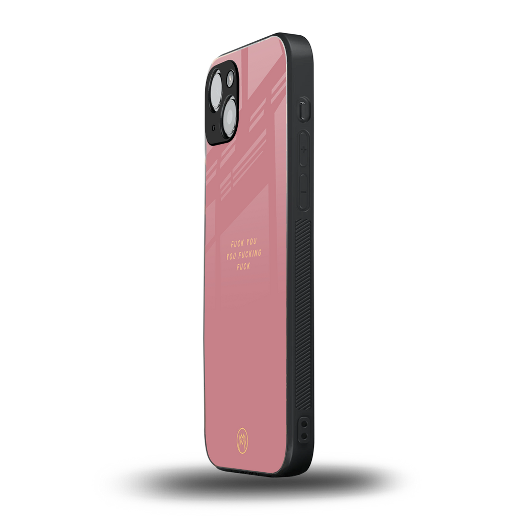 fuck you back phone cover | glass case for iphone 15