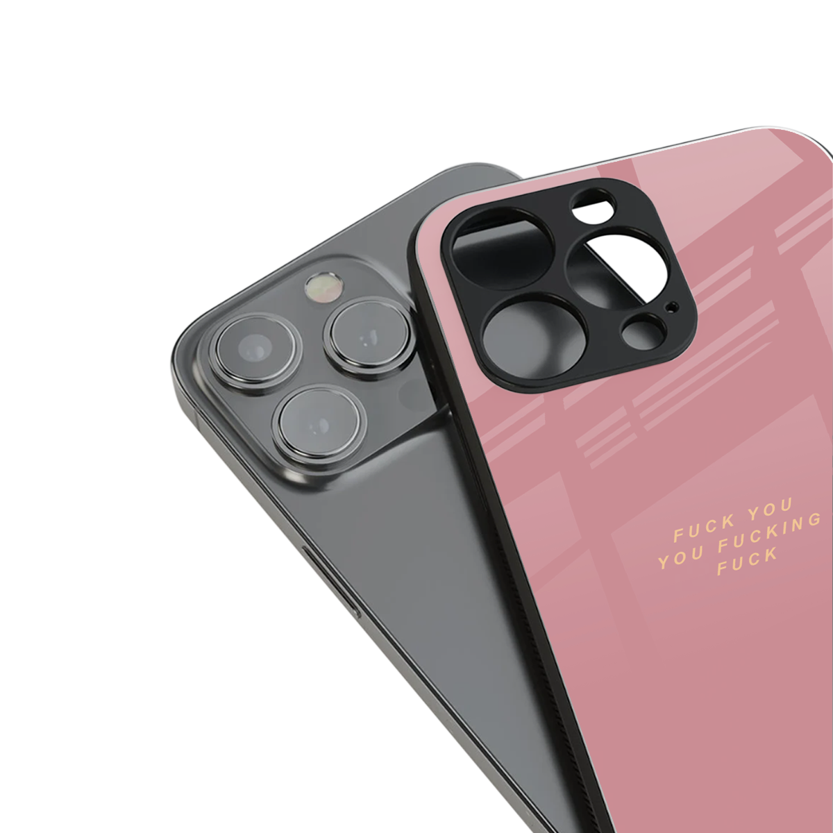 fuck you back phone cover | glass case for iphone 13 pro max