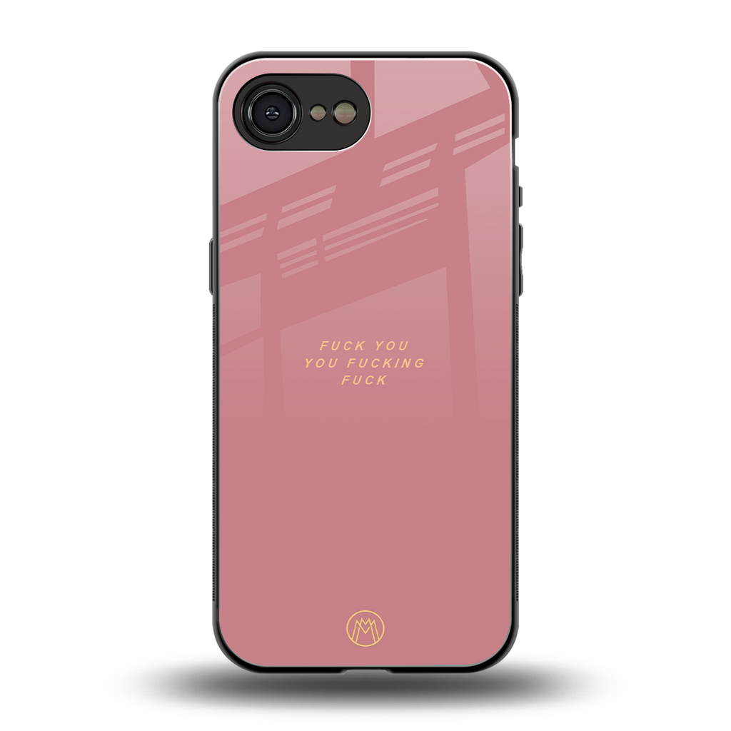 fuck you back phone cover | glass case for iphone 16e