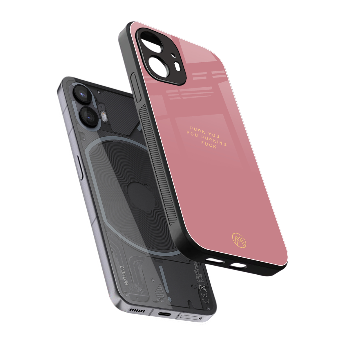 fuck you back phone cover | glass case for nothing phone 2