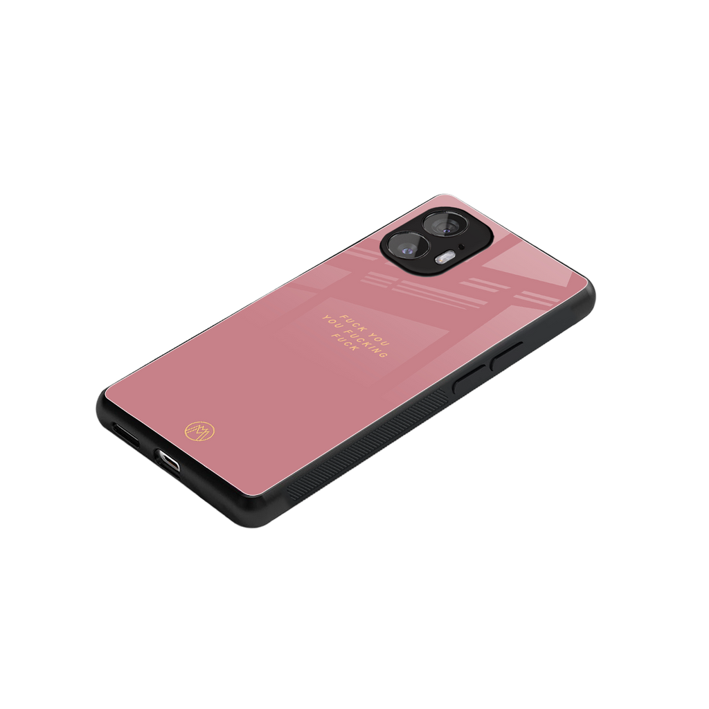 fuck you back phone cover | glass case for nothing phone 2