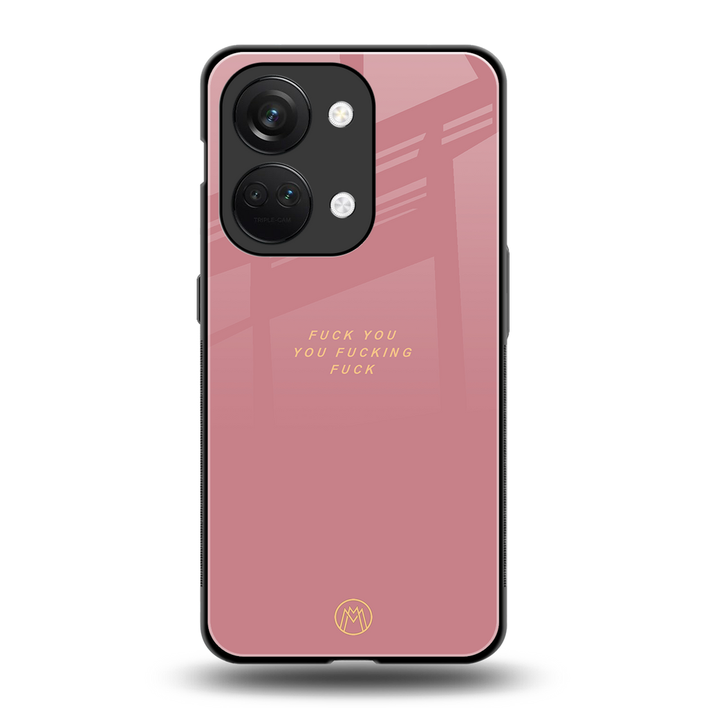 fuck you back phone cover | glass case for oneplus nord 3