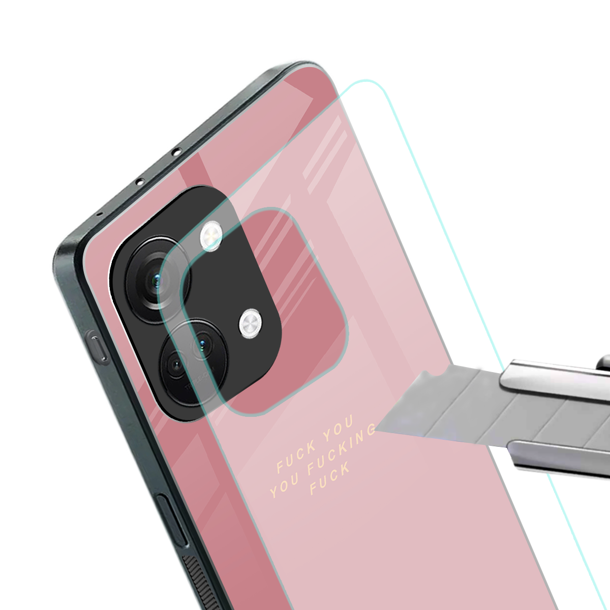fuck you back phone cover | glass case for oneplus nord 3