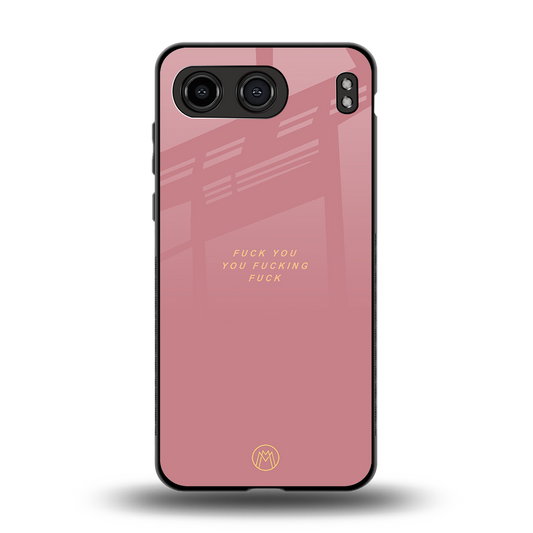 fuck you back phone cover | glass case for oneplus nord 4