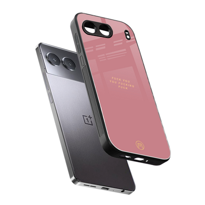 fuck you back phone cover | glass case for oneplus nord 4