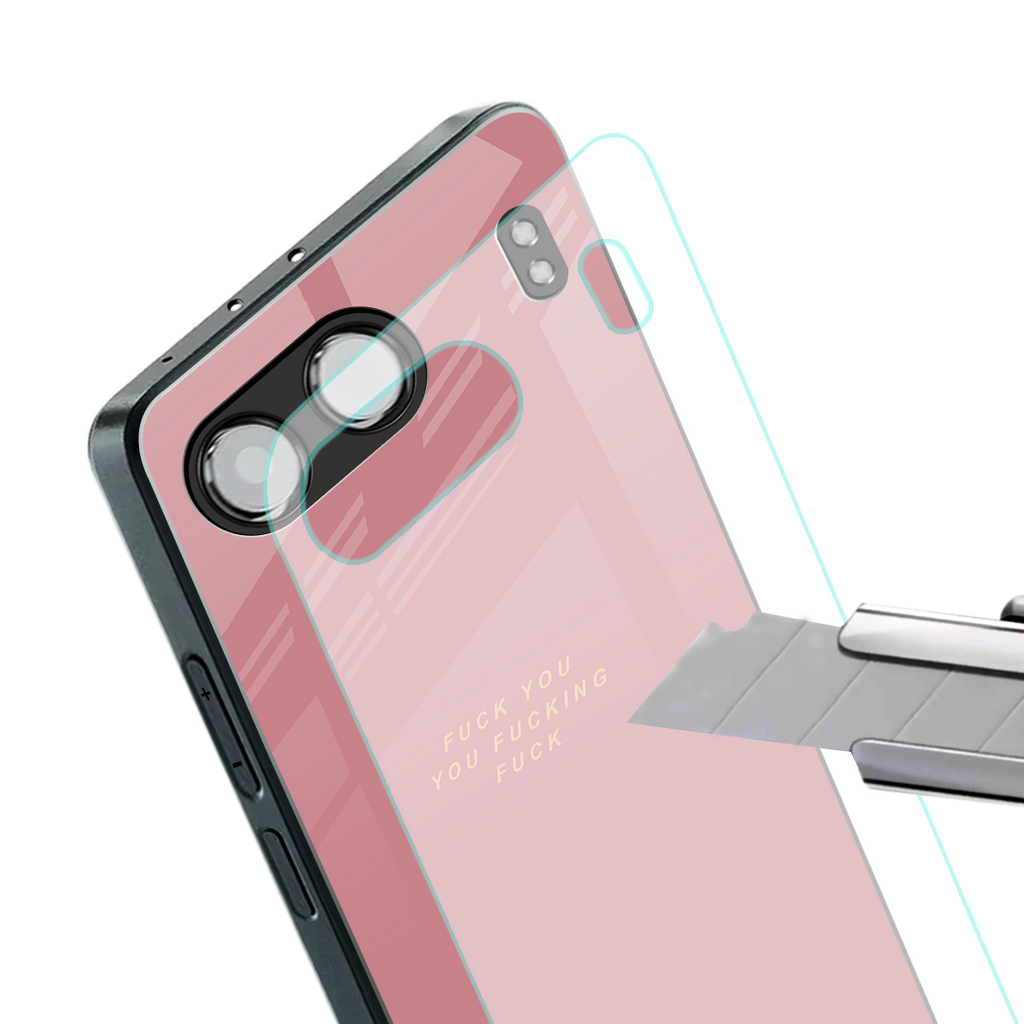 fuck you back phone cover | glass case for oneplus nord 4
