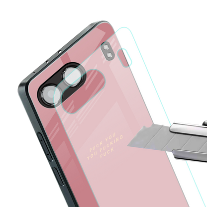 fuck you back phone cover | glass case for oneplus nord 4