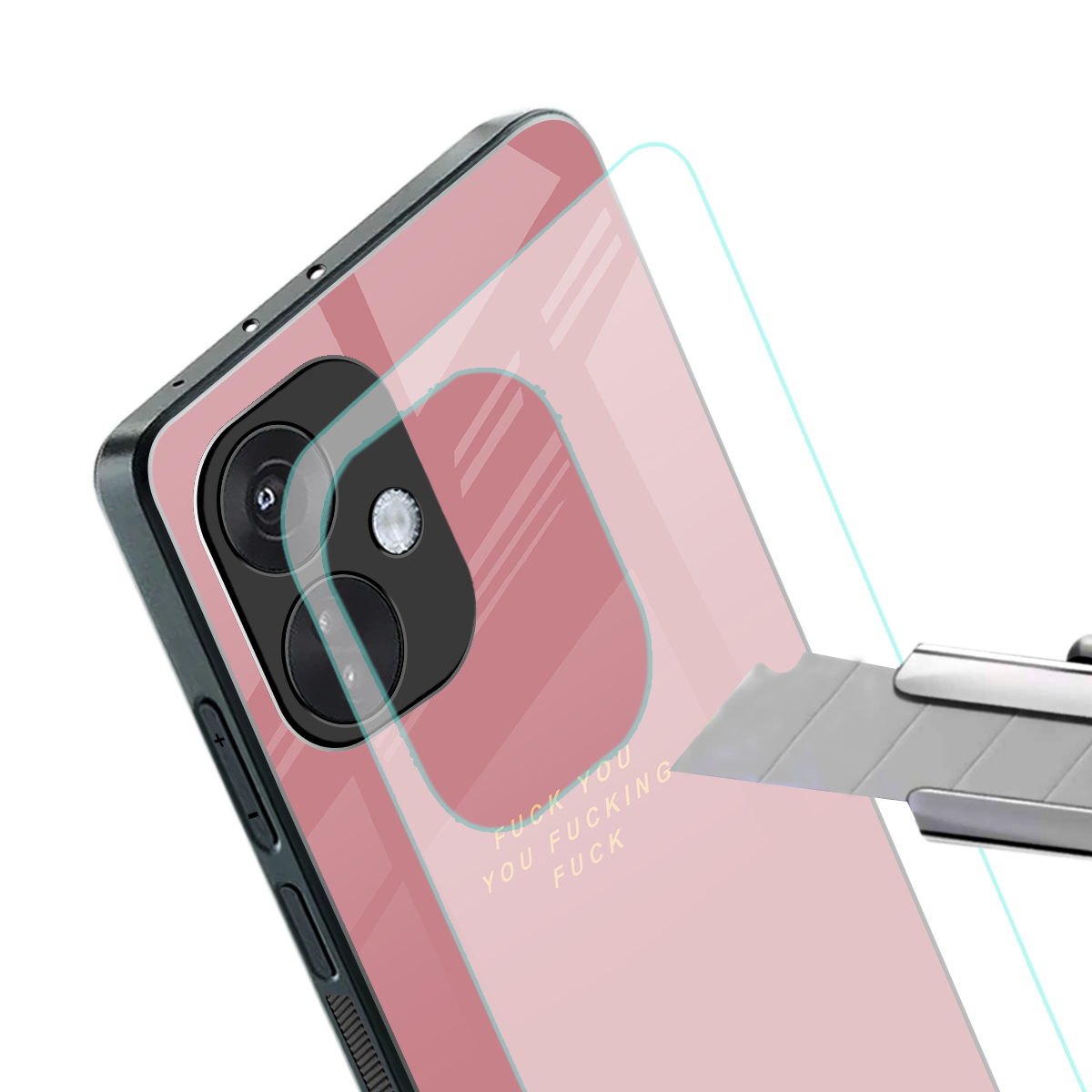 fuck you back phone cover | glass case for oneplus nord ce 3