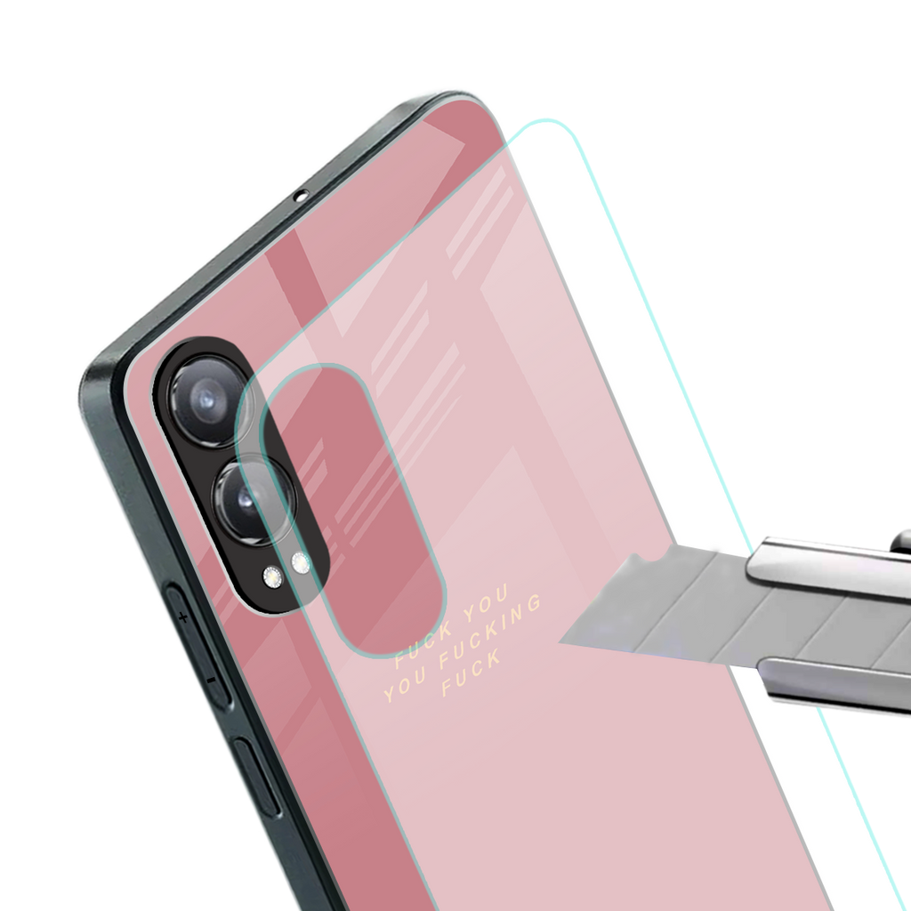 fuck you back phone cover | glass case for oneplus nord ce 4 lite