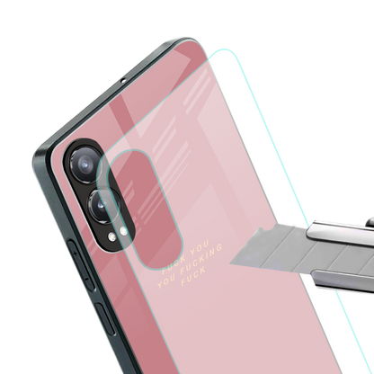 fuck you back phone cover | glass case for oneplus nord ce 4 lite