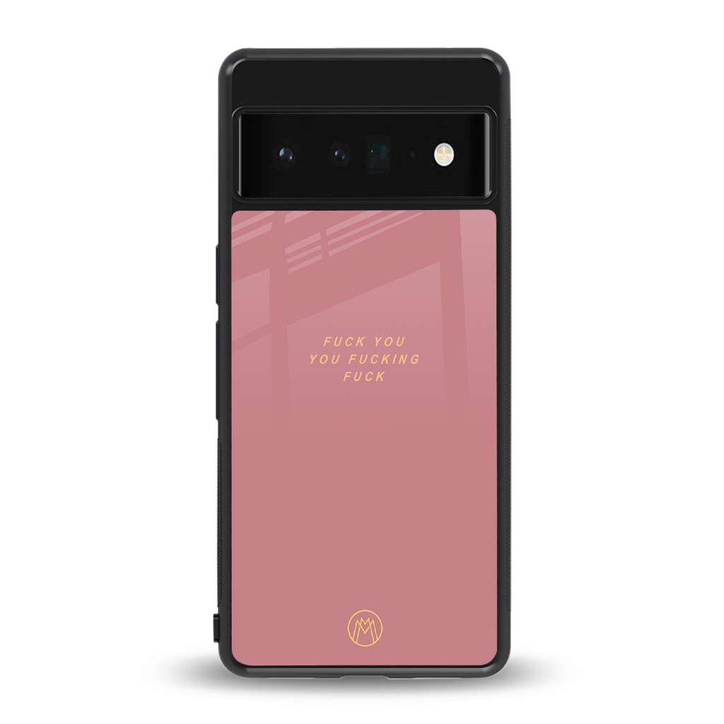 fuck you back phone cover | glass case for google pixel 6 pro