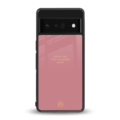 fuck you back phone cover | glass case for google pixel 6 pro