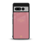 fuck you back phone cover | glass case for google pixel 7 pro