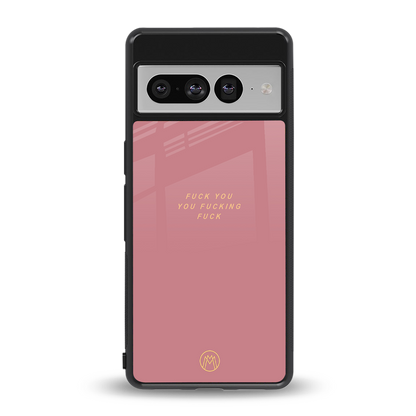fuck you back phone cover | glass case for google pixel 7 pro