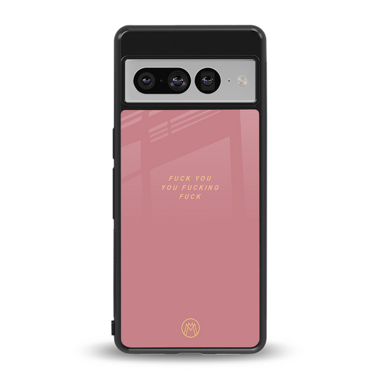 fuck you back phone cover | glass case for google pixel 7 pro