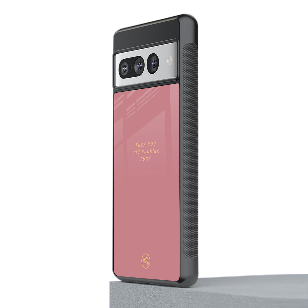fuck you back phone cover | glass case for google pixel 7 pro