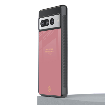 fuck you back phone cover | glass case for google pixel 7 pro