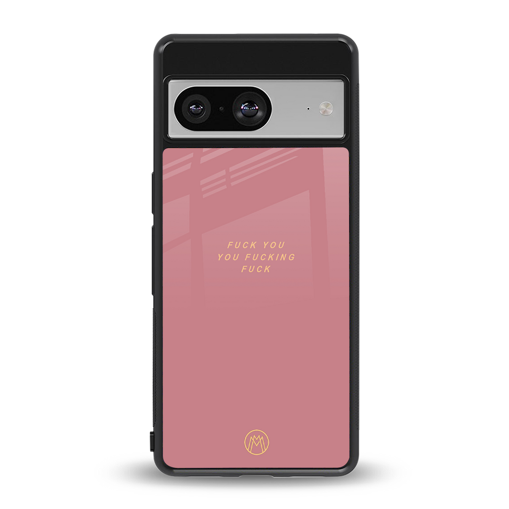 fuck you back phone cover | glass case for Google Pixel 8