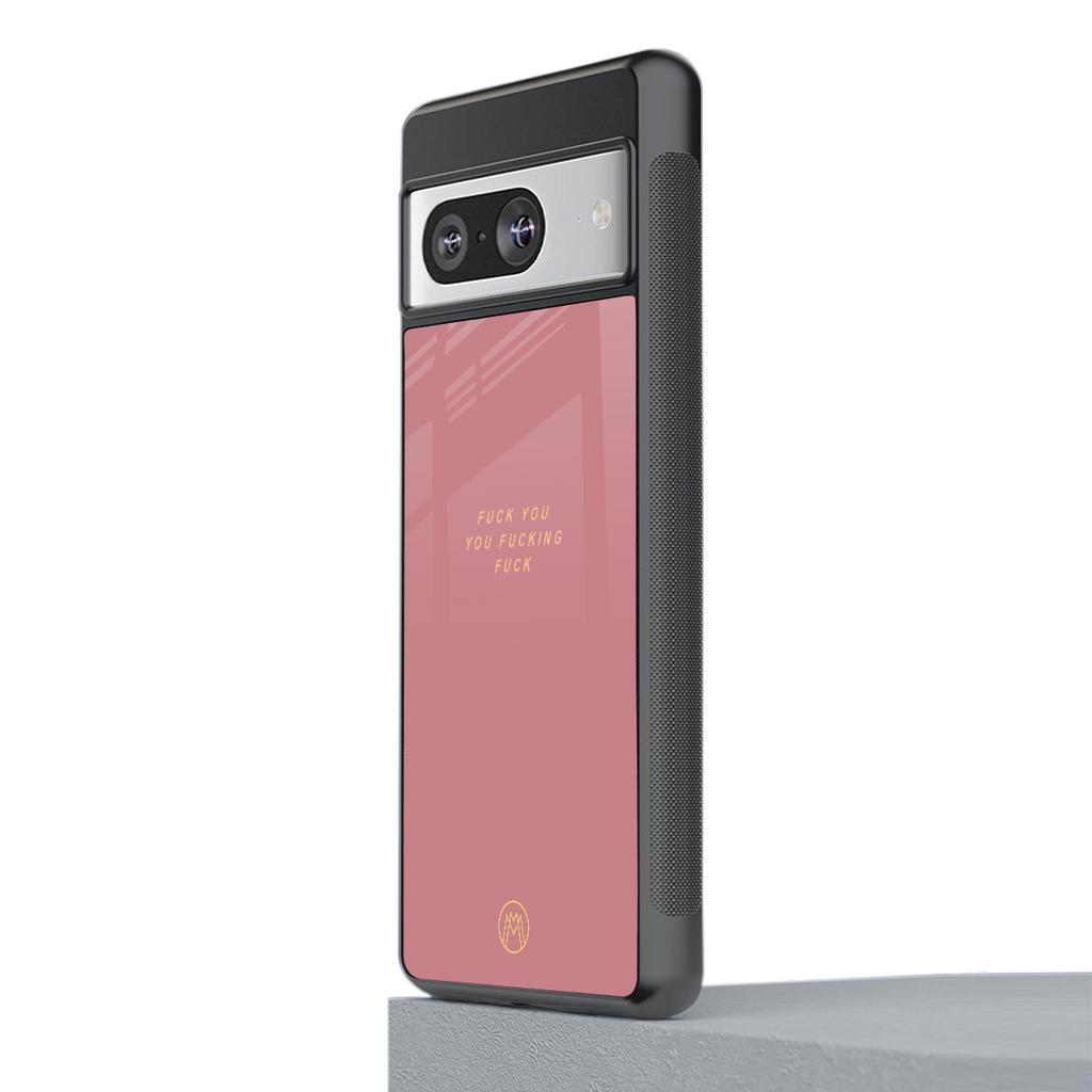 fuck you back phone cover | glass case for Google Pixel 8
