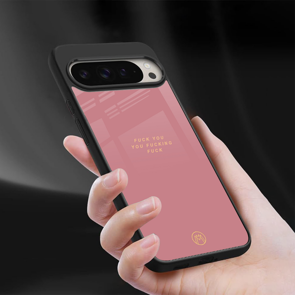 fuck you back phone cover | glass case for google pixel 9 pro