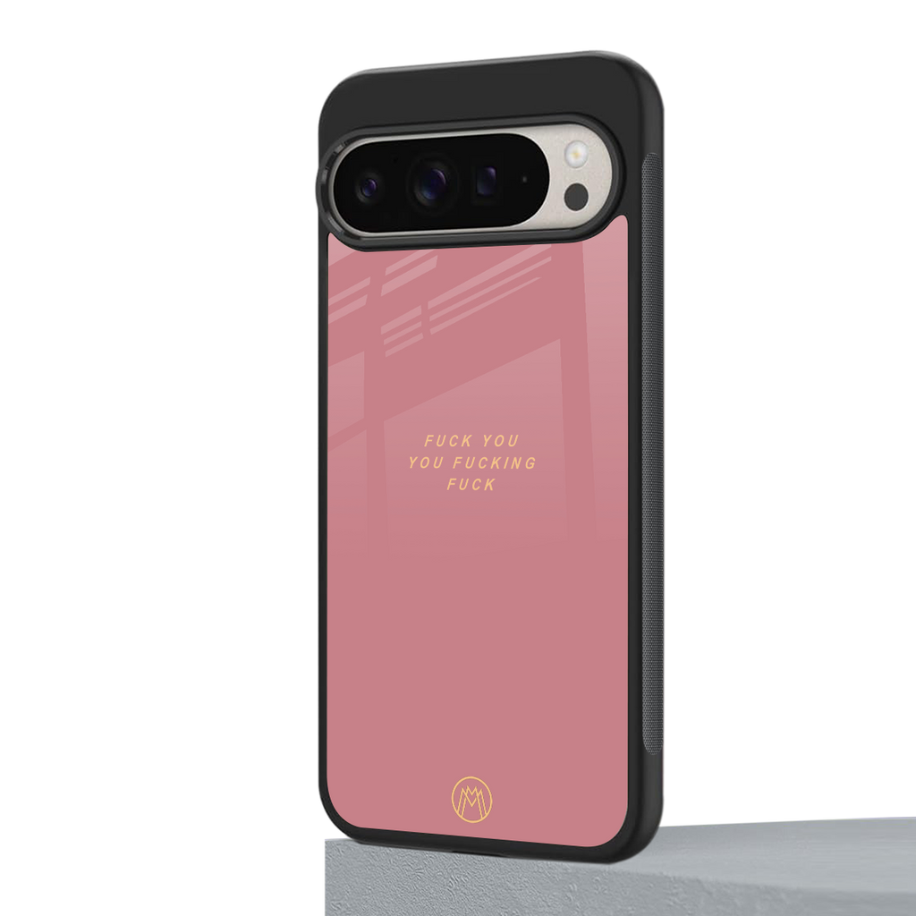 fuck you back phone cover | glass case for google pixel 9 pro