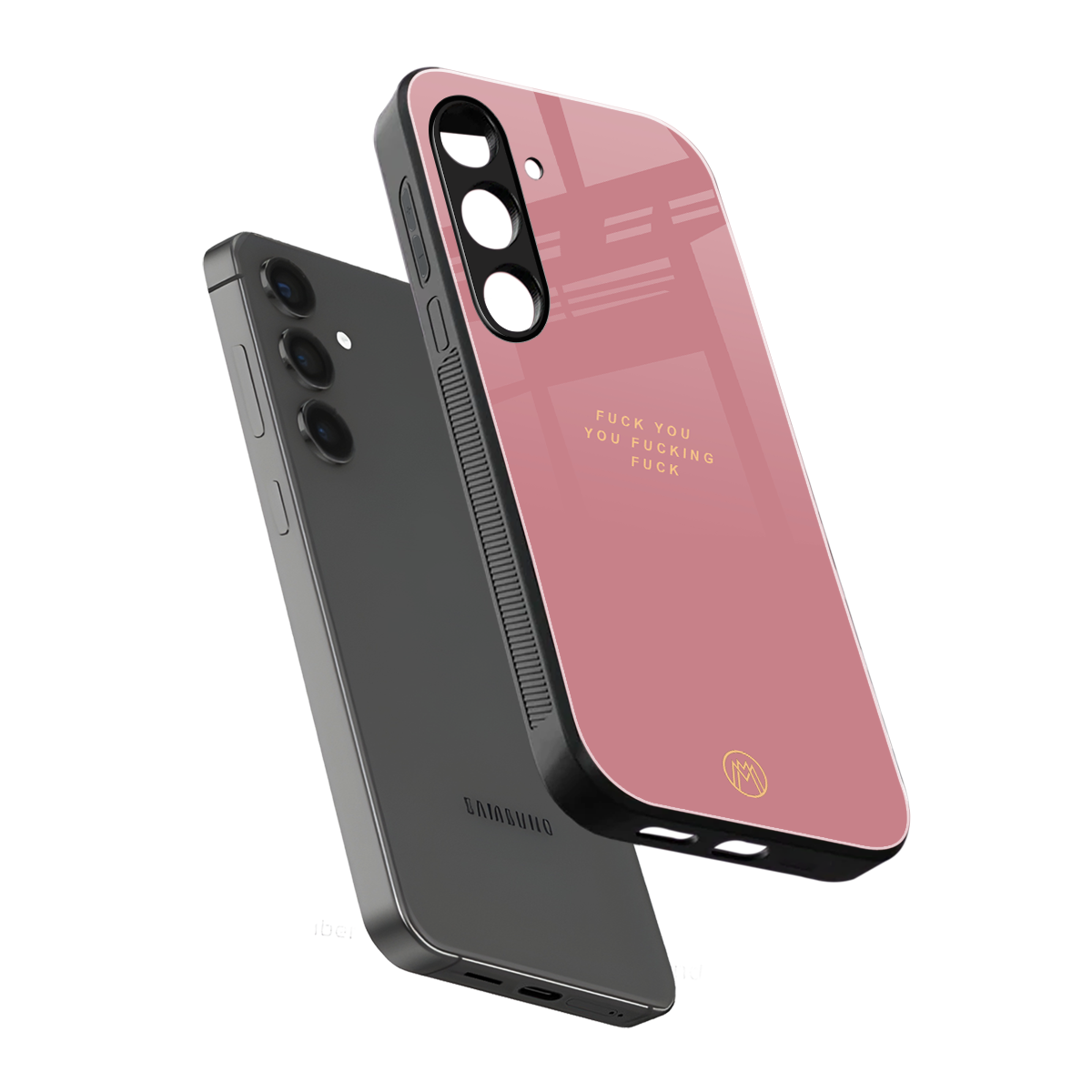 fuck you back phone cover | glass case for samsung galaxy s24 plus