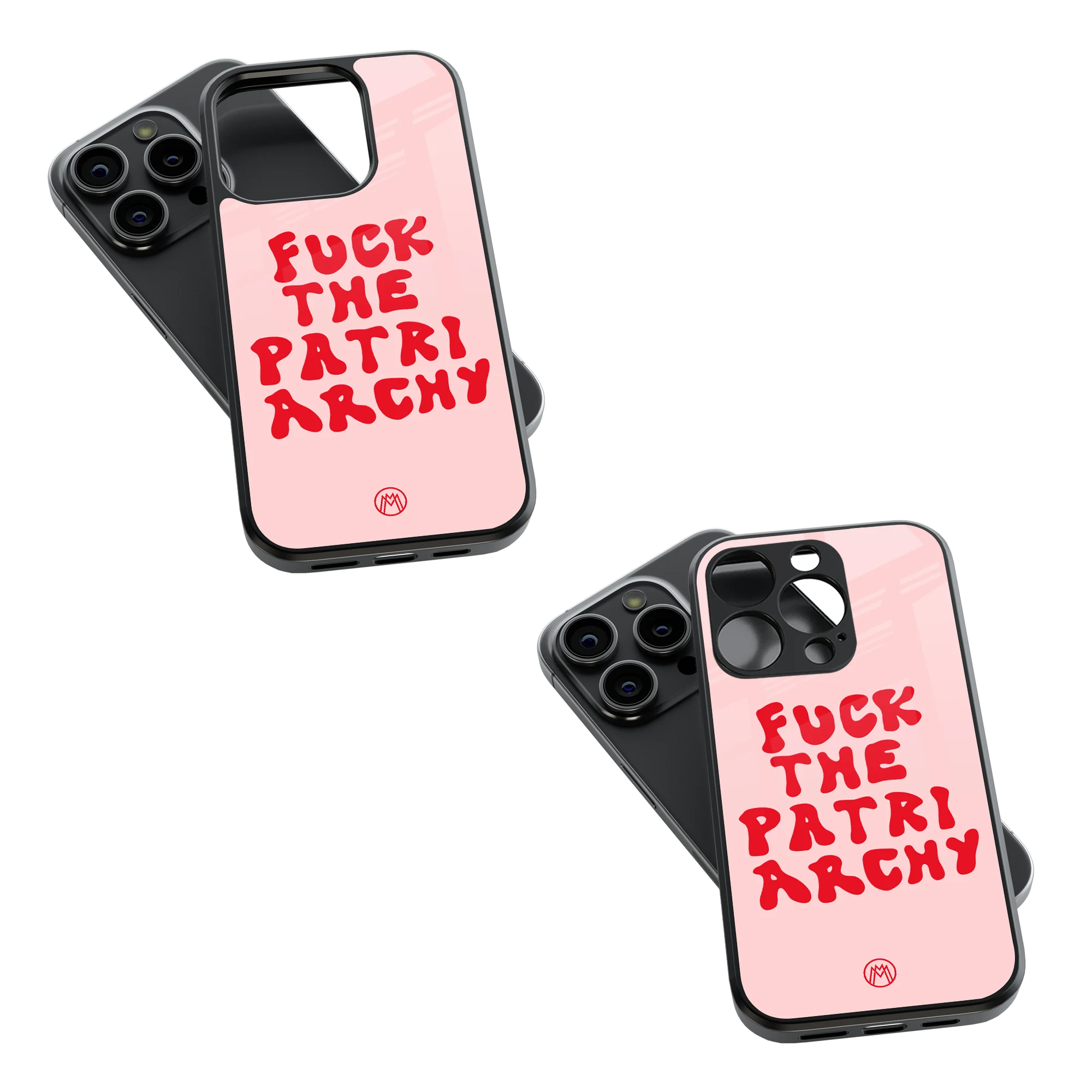 Trendy Glass Back Mobile Case for iPhone, Samsung, Redmi, OnePlus, Google Pixel, Motorola