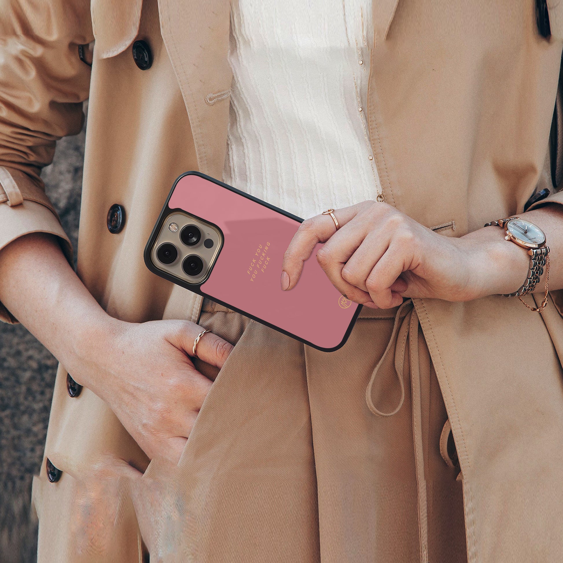 fuck you back phone cover | glass case for google pixel 9 pro xl