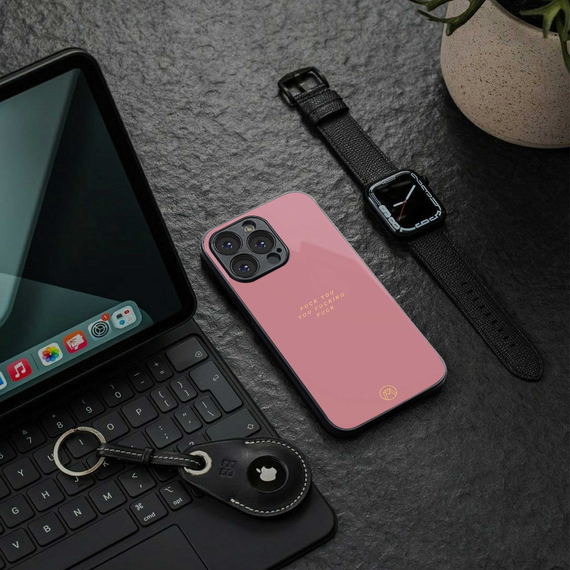 fuck you back phone cover | glass case for iphone 13 pro max