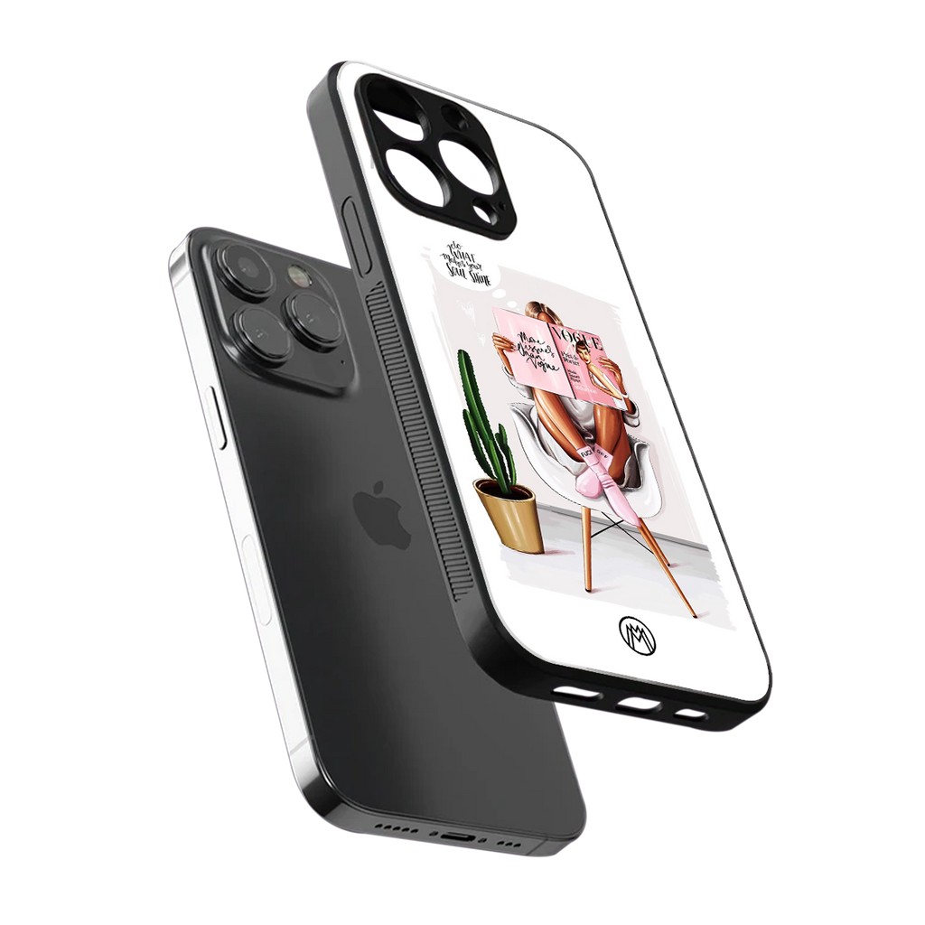 full glam vogue back phone cover | glass case for iphone 13 pro