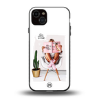 full glam vogue back phone cover | glass case for iphone 14 plus
