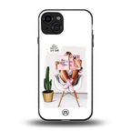 full glam vogue back phone cover | glass case for iphone 15