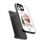 full glam vogue back phone cover | glass case for iphone 16 pro