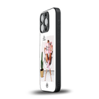 full glam vogue back phone cover | glass case for iphone 16 pro