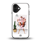 full glam vogue back phone cover | glass case for iphone 16