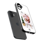 full glam vogue back phone cover | glass case for iphone 16