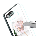 full glam vogue back phone cover | glass case for iphone 16e