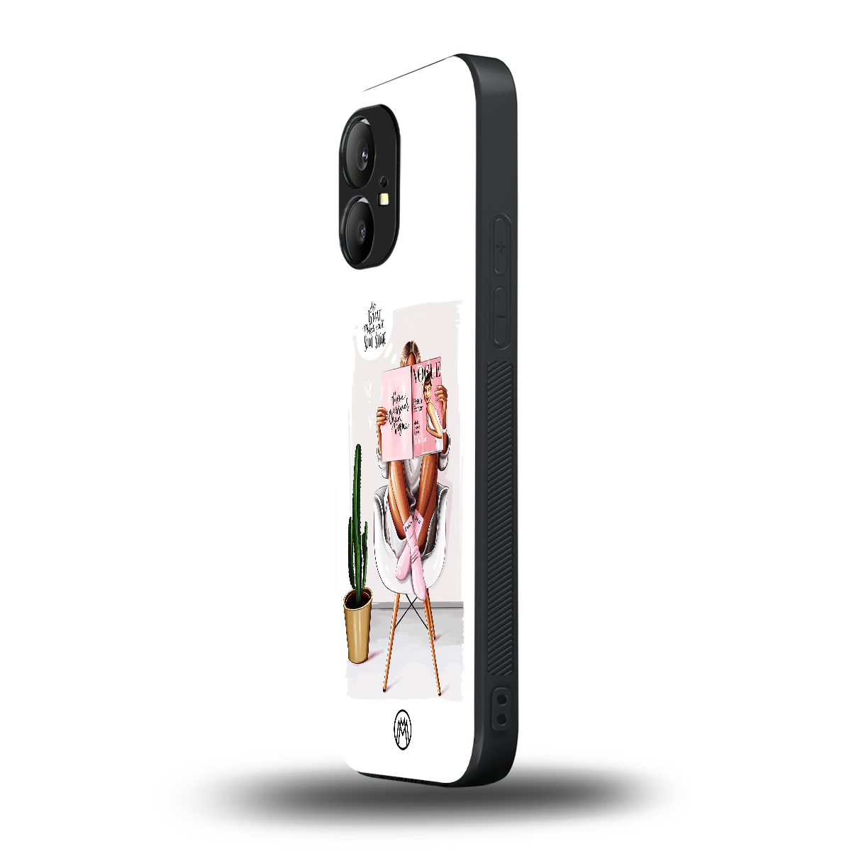 full glam vogue back phone cover | glass case for nothing phone 1