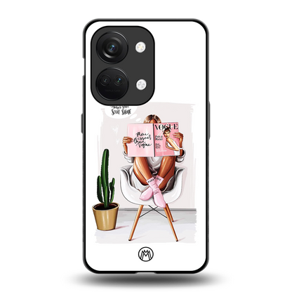 full glam vogue back phone cover | glass case for oneplus nord 3