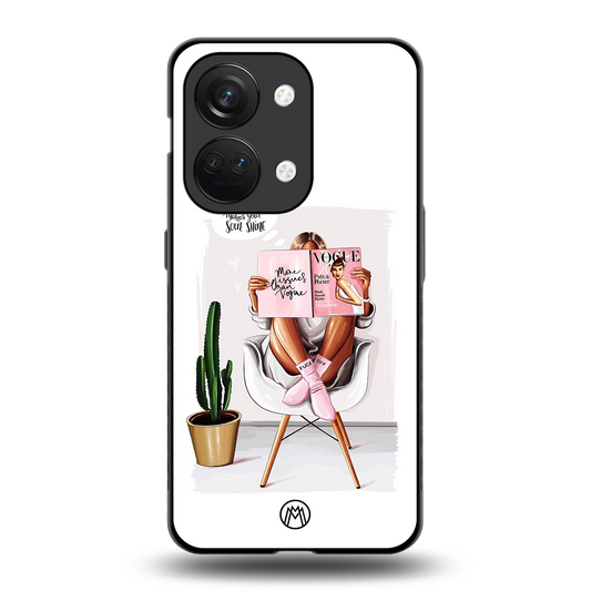full glam vogue back phone cover | glass case for oneplus nord 3