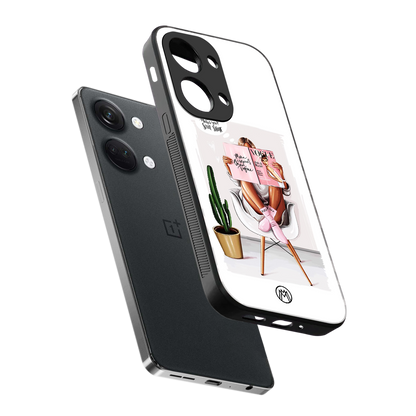 full glam vogue back phone cover | glass case for oneplus nord 3