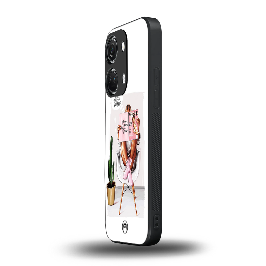 full glam vogue back phone cover | glass case for oneplus nord 3