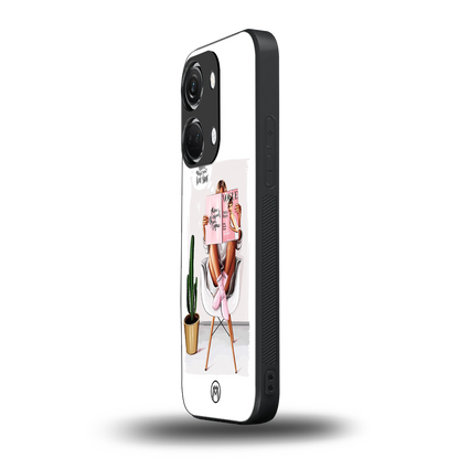 full glam vogue back phone cover | glass case for oneplus nord 3