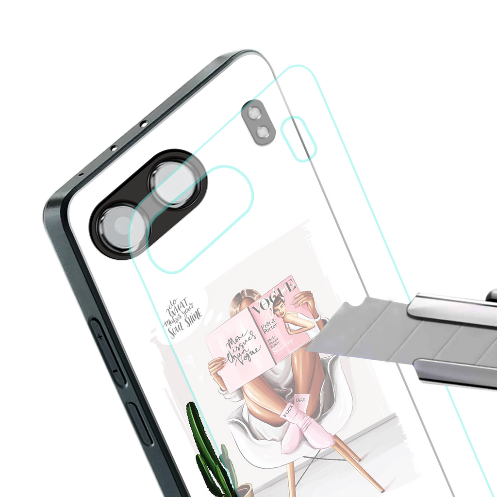 full glam vogue back phone cover | glass case for oneplus nord 4