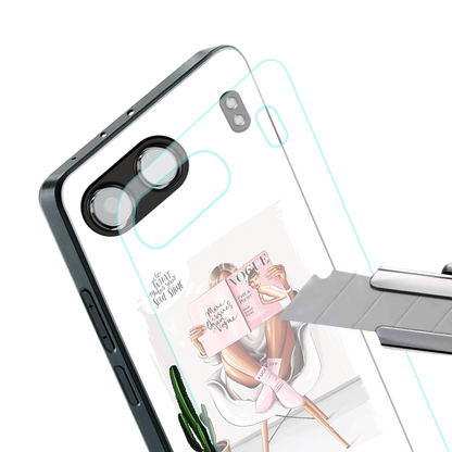 full glam vogue back phone cover | glass case for oneplus nord 4