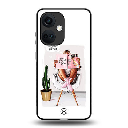 full glam vogue back phone cover | glass case for oneplus nord ce 3